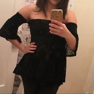 Ruched Off-The-Shoulder Top